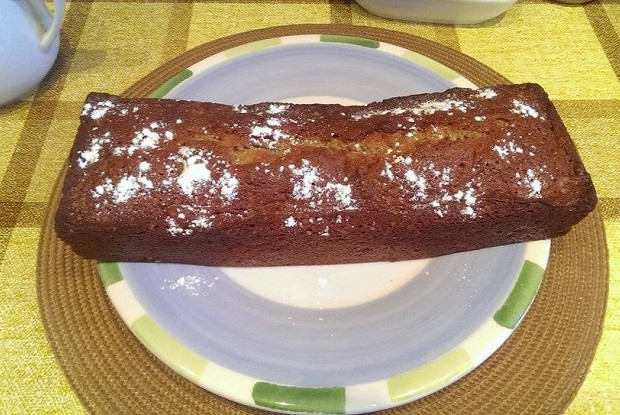 Банановый кекс с грецкими орехами