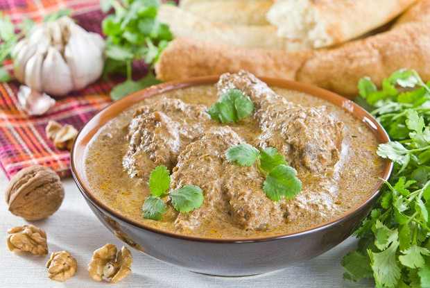 Сациви с фасолью и курицей рецепт
