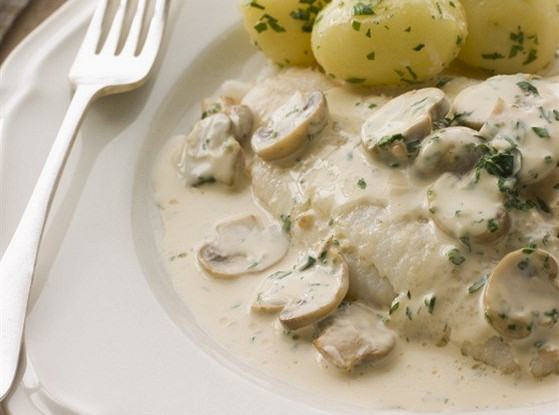 Соус лимонный с грибами и каперсами