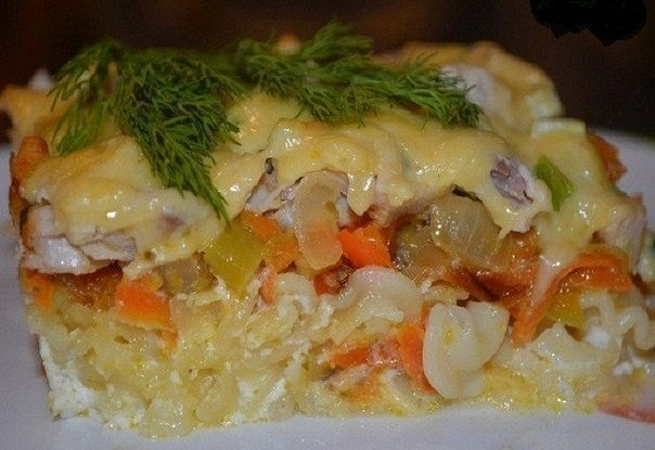 рецепт запеканка спагетти курица рецепт запеканка спагетти курица