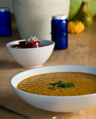 Африканский гороховый суп с яблоками