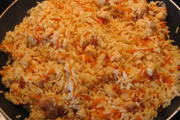 Минималистический плов с курицей