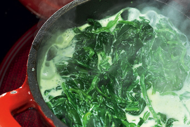 Рецепт шпината с мясом