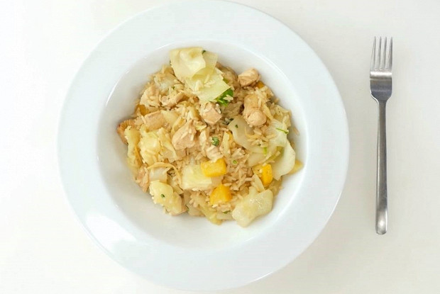 Ленивые голубцы с курицей