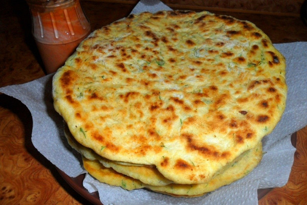 Лепешки с зеленью