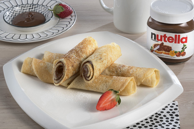 Толстые блины на дрожжах с Nutella®