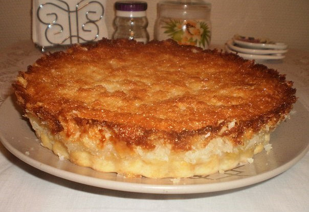 Пирог с ананасами под кокосовой заливкой «Райское наслаждение»