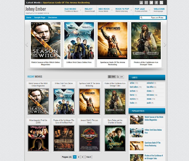 Movies Website Blog Page Watch Movies and TV